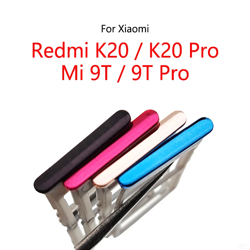 

10PCS/Lot For Xiaomi Redmi K20 Pro / Mi 9T Pro Global New SIM Card Slot Tray Holder Sim Card Reader Socket