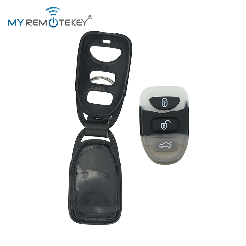 Фото Корпус ключа-брелока MYREMOTEKEY с 2/3 кнопками и функцией паники для Hyundai Elantra, Accent, Tucson, Sonata, Kia Cerato, Sorento №5