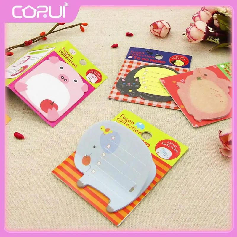 

Cute High Quality Notes Environmental Protection Paper Animal Notes No Degumming Animal Notes Korean Stationery