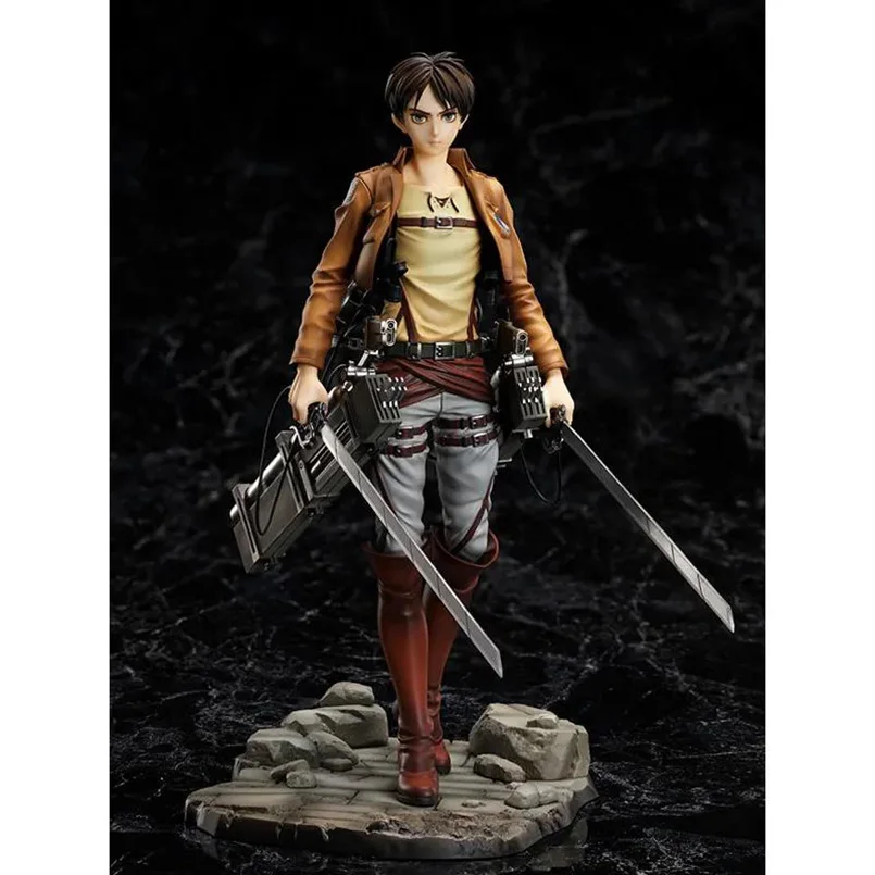 

26cm Anime Attack on Titan Figure Eren Jaeger PVC Action Figure Collectible Model Toys Kid Gift