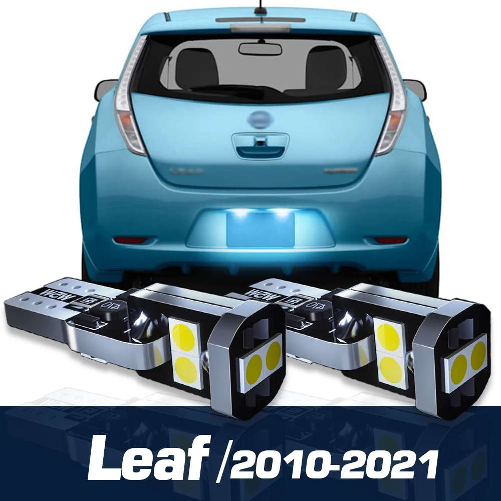 

2pcs LED License Plate Light Canbus Accessories For Nissan Leaf ZE0 ZE1 2010 2011 2012 2014 2015 2016 2017 2018 2019 2020 2021
