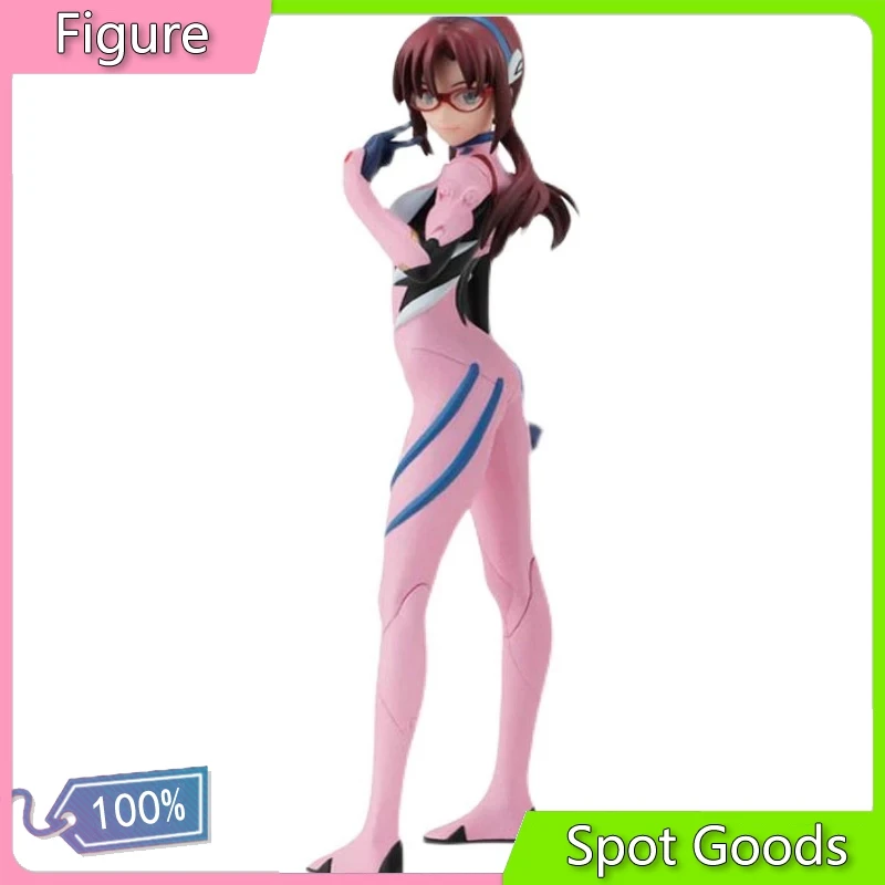 

13CM Anime Figure Mari Makinami Illustrious Pink Mecha Combat Suit Standing PVC Static Toys Collectible Model Ornament