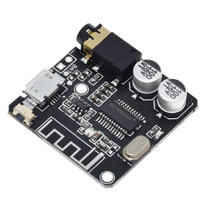 

Bluetooth-compatible 5.0 Power Amplifier Board 3.7-5V Stereo Music Player
