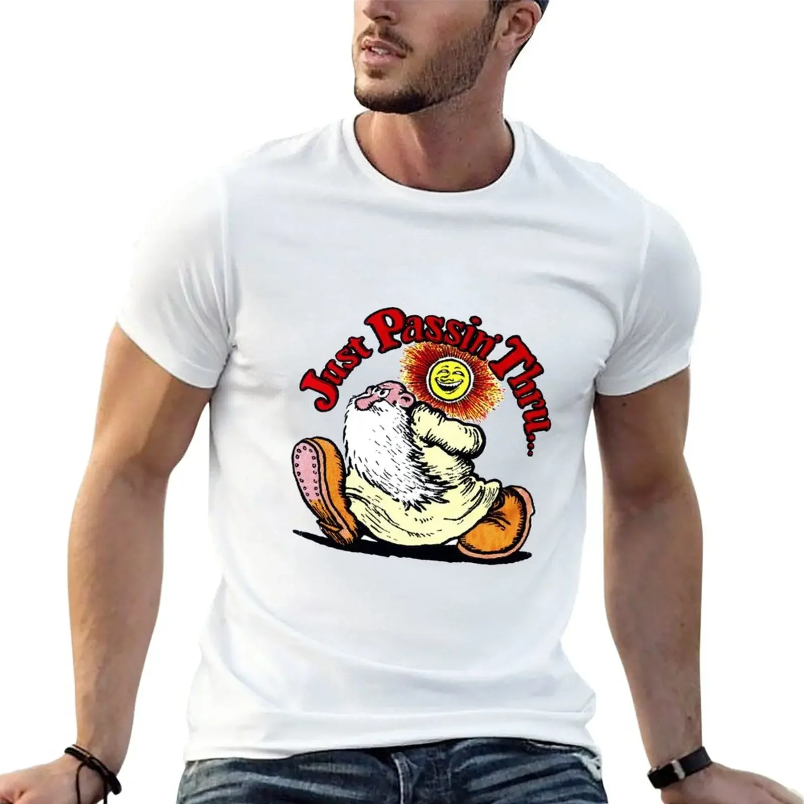 Новая футболка Just Passin' Through Tribute летняя одежда футболки новое издание для мужчин