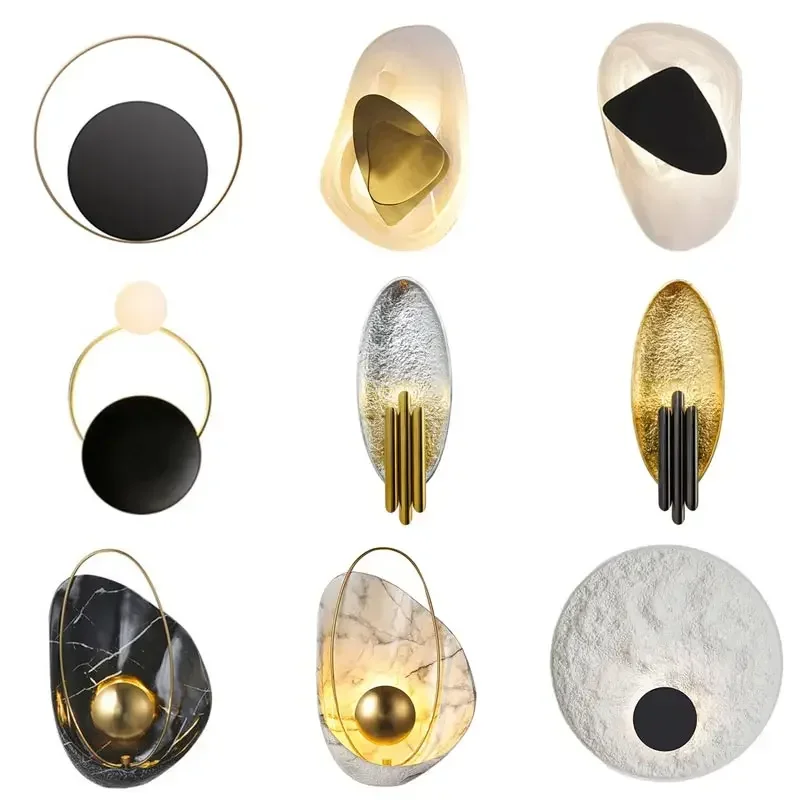 Современный современный минималистичный настенный светильник для гостиной