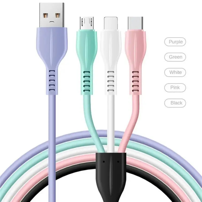 

3 In 1 USB Type C Cable Mobile Phone Fast Charging Cord Wire For iPhone Lightning Cable Micro USB Type-C Cable For Huawei Xiaomi