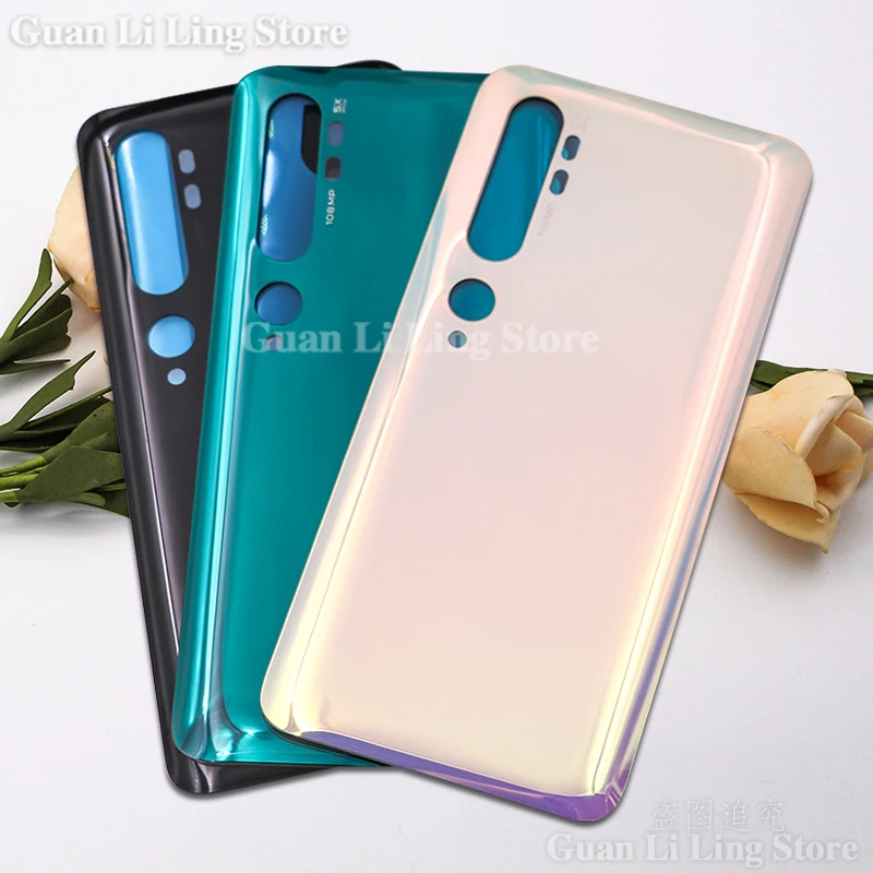 

10 шт., задняя крышка батарейного отсека для Xiaomi Mi Note 10 / CC9 Pro