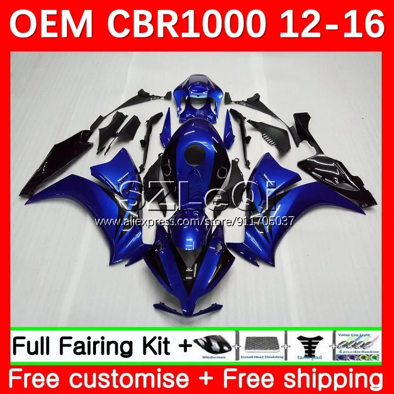 

Glossy blue Injection For HONDA CBR1000 CBR 1000 RR CC CBR1000RR 12 13 14 15 16 1000RR 2012 2013 2014 2015 2016 Fairing 52LQ.10