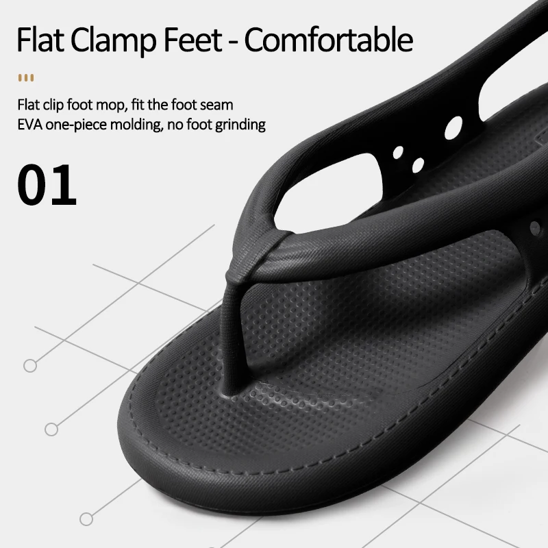 Мужские сандалии на толстой подошве Нескользящие Шлепанцы из ЭВА летняя обувь