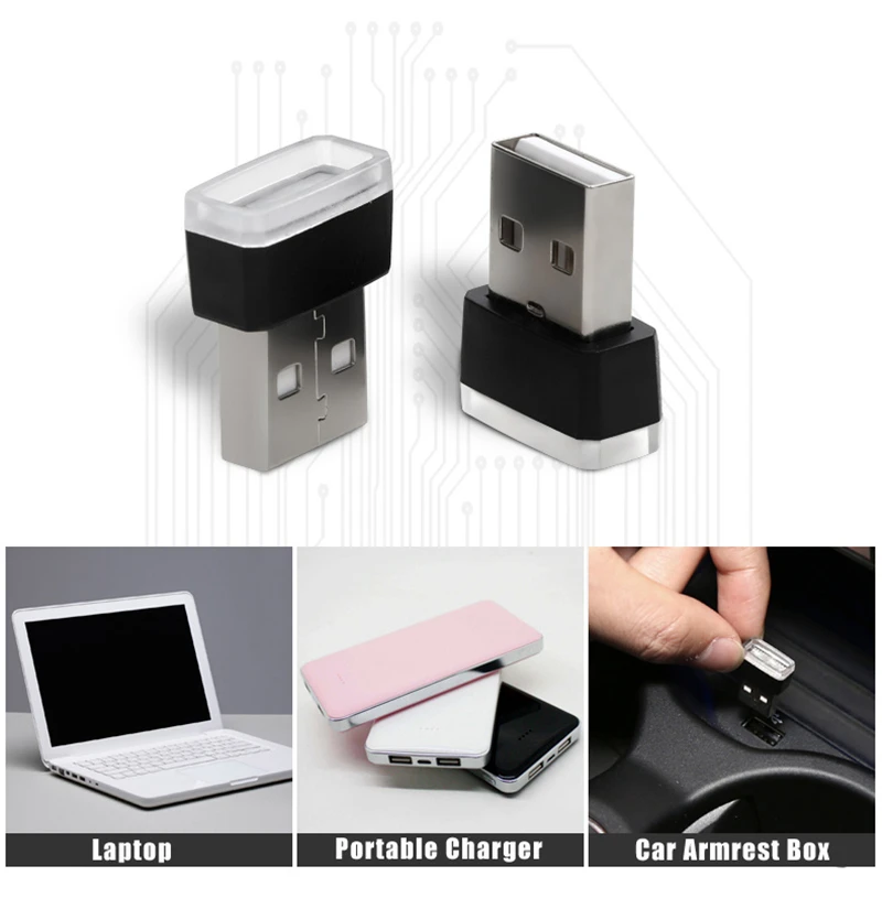 Автомобильная светодиодная лампа с USB для моделирования usb окружасветильник