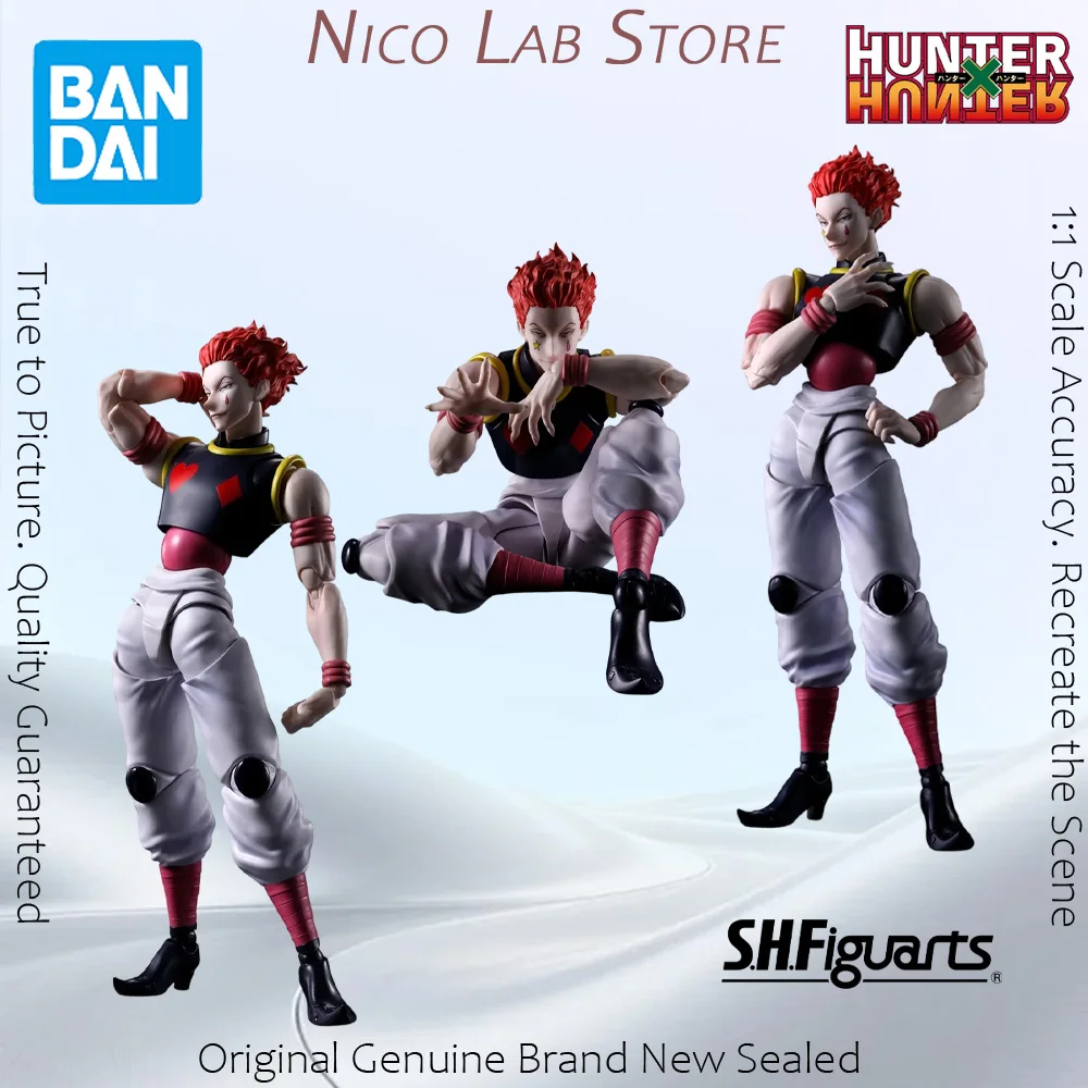 Фото В наличии оригинальная фигурка BANDAI SHFiguarts HUNTER HUNTER Хисока, модель из аниме, экшн-игрушка. №1