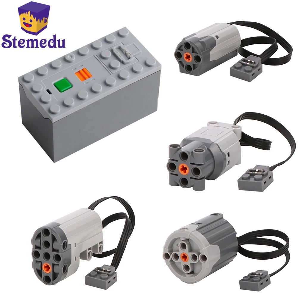 Запчасти для функций питания, детали двигателя м + батарея 9 В AAA, Совместимость со всеми брендами Power group, технические блоки MOC PF 8883 88000