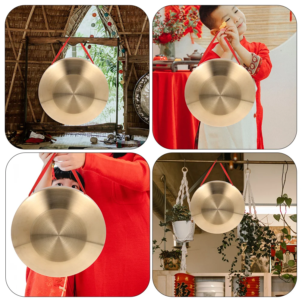 Китайская традиционная ударная тарелка и гонг уличный игровой набор музыкальный