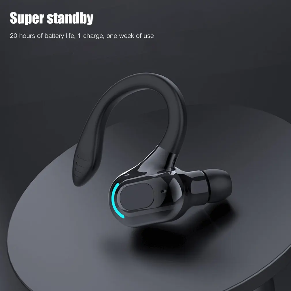 

M-F8 Bluetooth 5.2 Беспроводные наушники с ушным крючком, компактные деловые наушники HIFI с шумоподавлением и басами, спортивные игровые наушники
