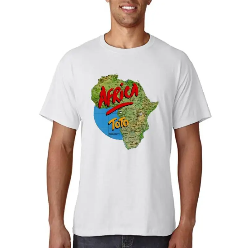 

Название: Мужская черная футболка Toto Africa Tour