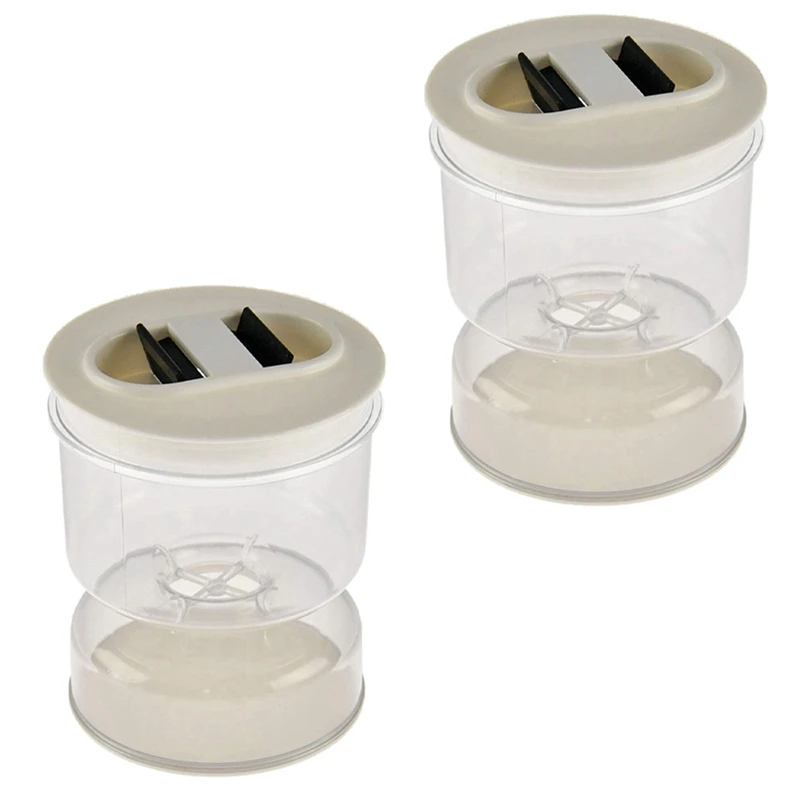 

BMBY-2X Pickles Jar Dry And Wet Dispenser Pickles And Olives Hourglass Jar Container For Home Kitchen Separator Organizer