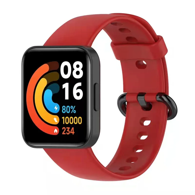 

High quality Rubber sport silicone Strap For Xiaomi redmi watch2/1 band, Redmi 2 Lite Wristband