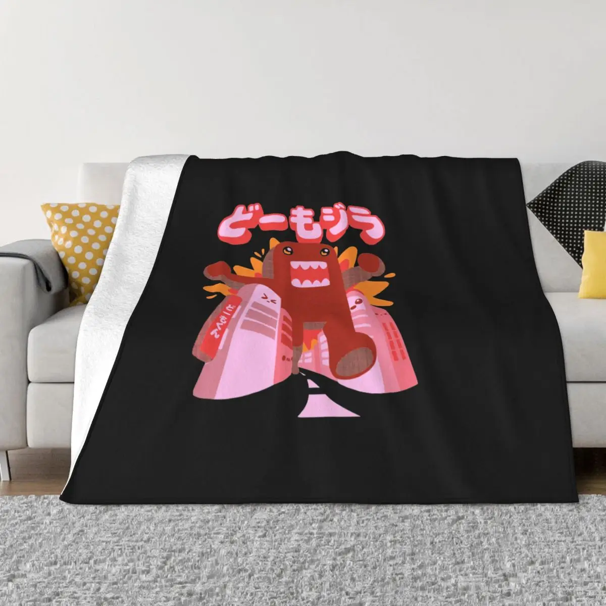 

Domo Kun Blankets Fleece Winter Rockers Japanese Anime Breathable Super Warm Throw Blanket for Home Car Quilt