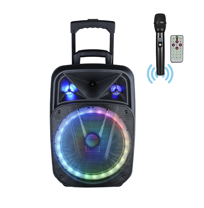

Trolley High-power Karaoke Speaker Outdoor Performance Bluetooth Speaker Wireless Super Portable Speaker With Lights