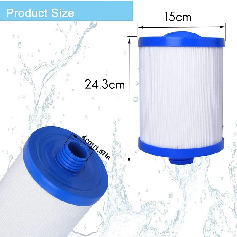 

Spa Filter 1 1/2Inch Coarse Thread For Unicel 6CH-940 817-0050 Pleatco PWW50P3 Filbur FC-0359,03FIL1400,PWW50 Pool