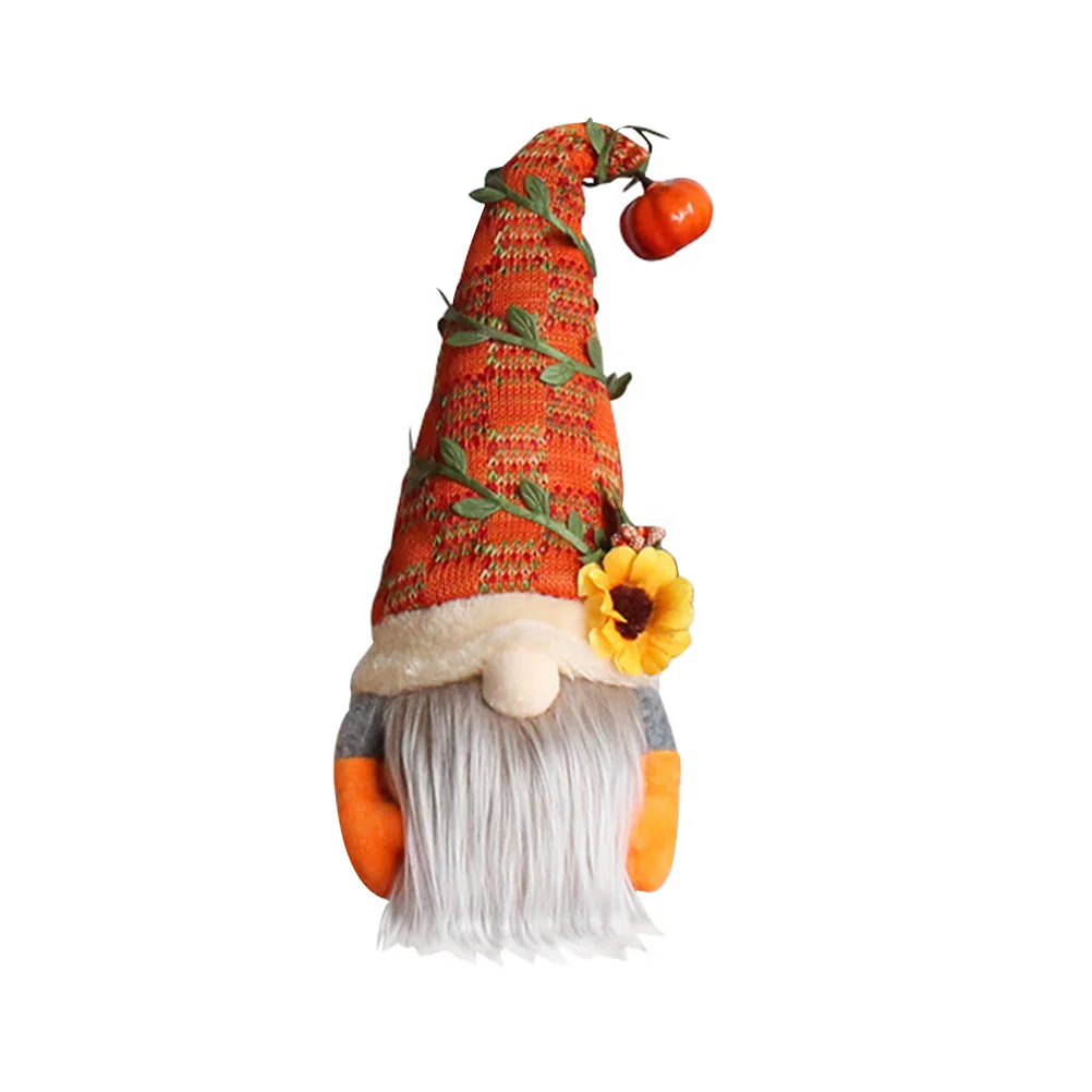 

1Pc Autumn Gnome Happy Thanksgiving Sign Gnome Elf Tomte Gnome Ornaments Swedish Gnomes Decoration