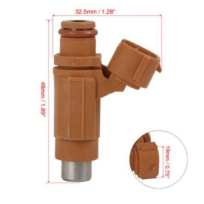 2X Форсунка топливного инжектора 49033-1060 для Kawasaki Brute Force 750 Z1000 2003 2004 2005 2006 2007 2008 2009 2010