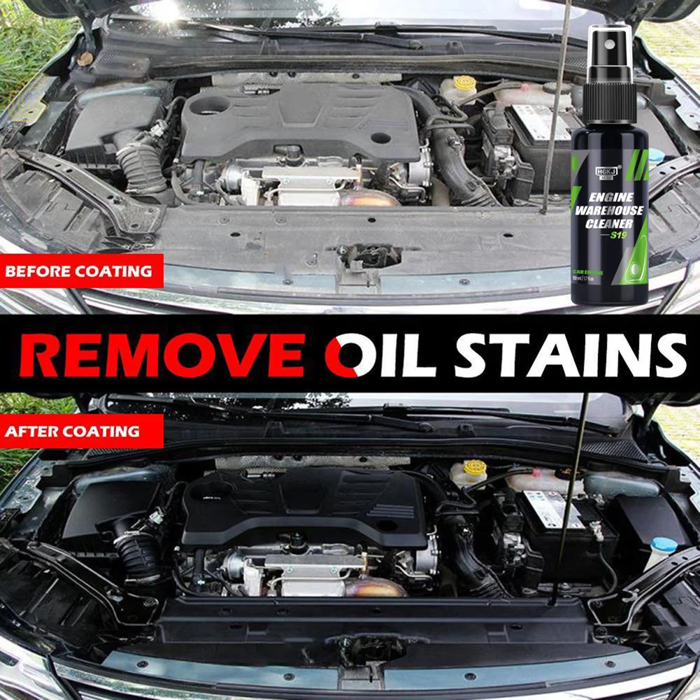 50ml Engine Bay Cleaner S19 Degreaser Cleaner Concentrate Clean Engine Compartment Cleaning Agent Curing Agent