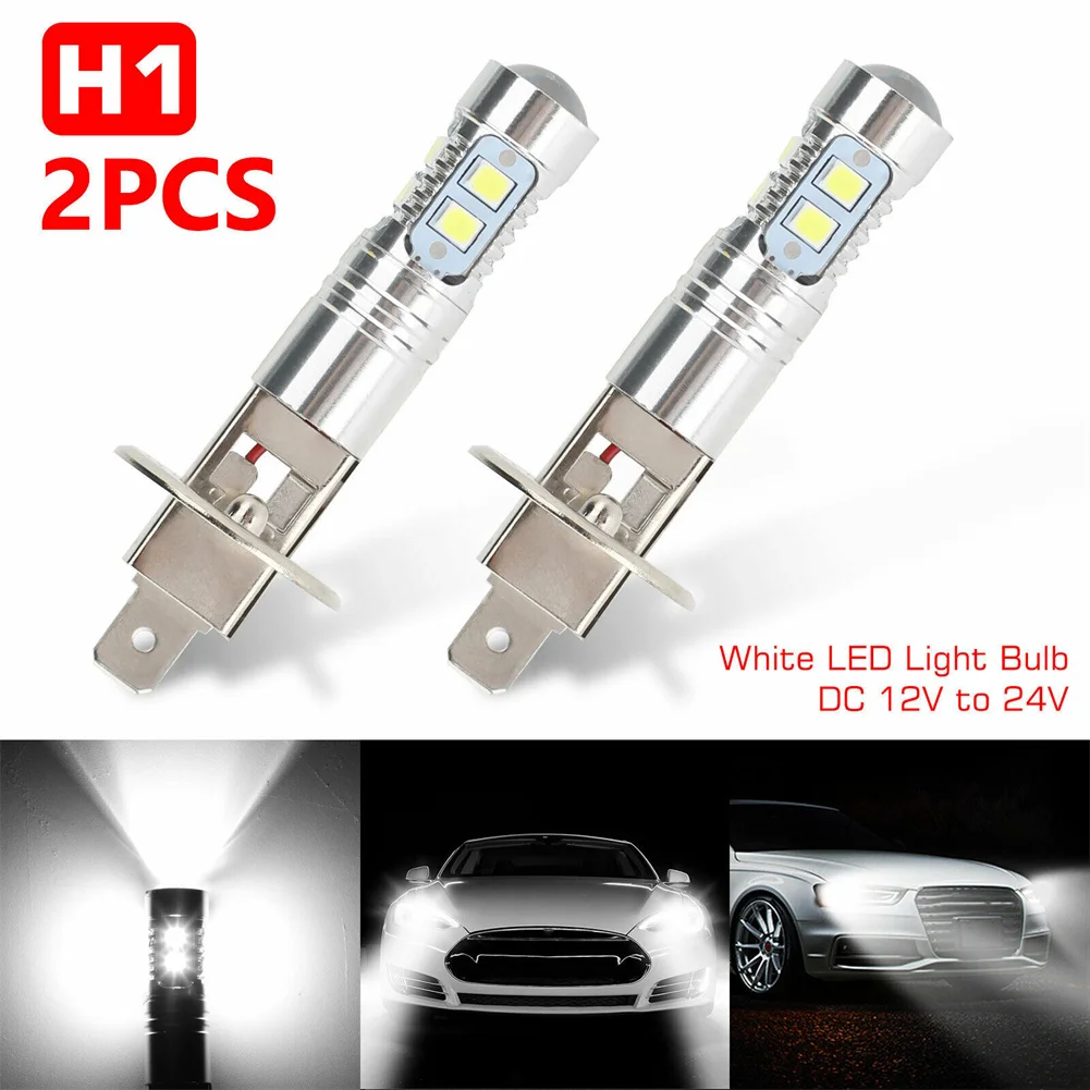 

2X H1 LED Car Fog Headlight KIT 200W High-Beam/Low Beam Bulbs White 6000K 1800LM 360°beam Angle For Daytime Running Light DRL