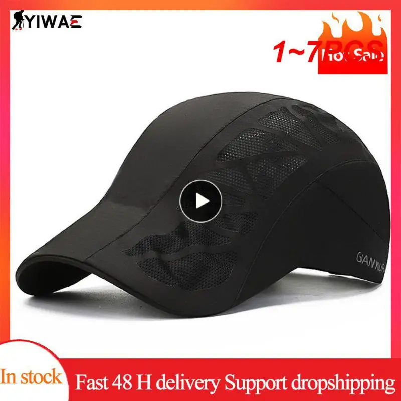 

Солнцезащитная шапка унисекс, дышащая легкая износостойкая сетчатая шляпа для бега, для занятий спортом на свежем воздухе, для повседневной жизни, 1-7 шт.