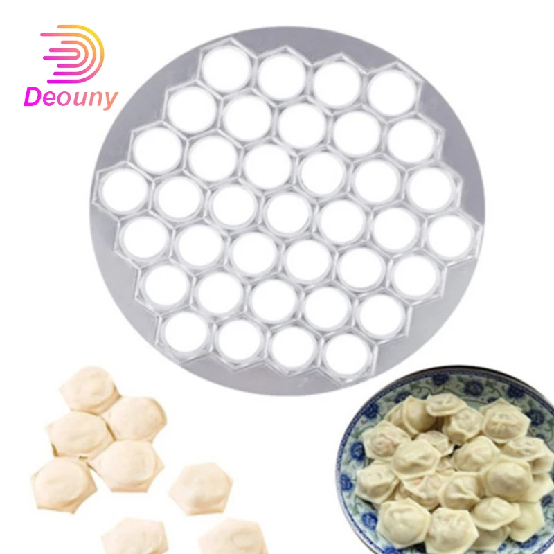 

DEOUNY 37 Holes Dumpling Maker Dough Press Russian Ravioli Cutter Dumpling Skin Artifact Mold DIY Batch Production Pasta 2022