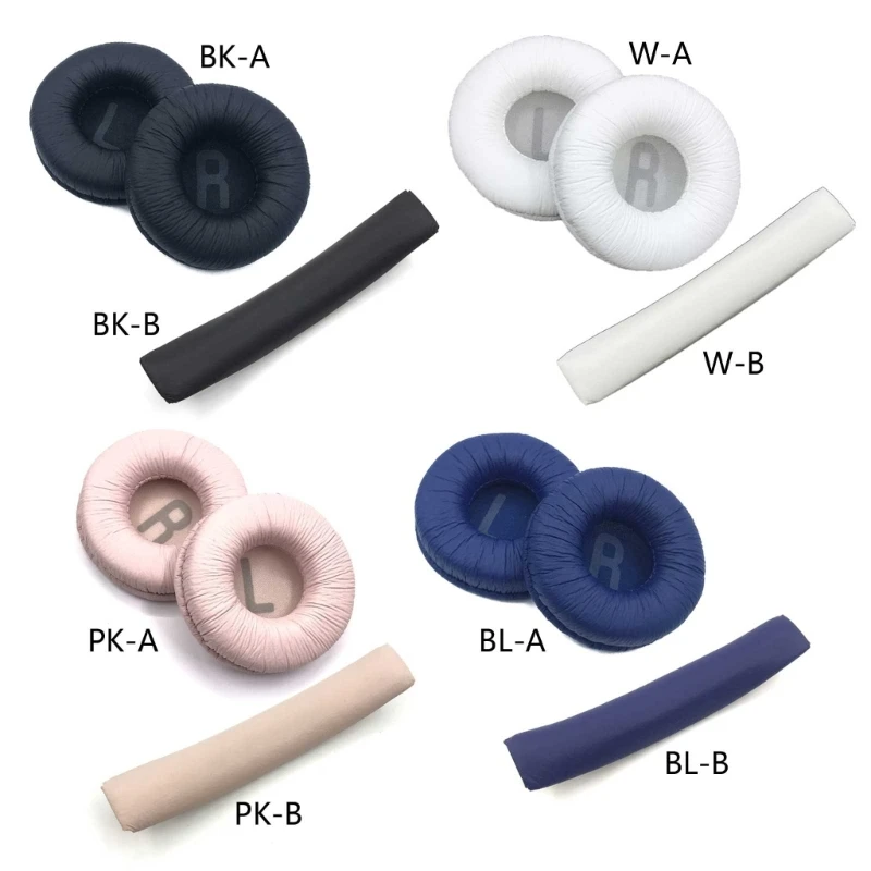 

2023 New Replacement Ear Pads Earpads Headband Protein Leather Ear Cushion for Jbl Tune600BT T660NC T510BT T500BT Headset Earplu