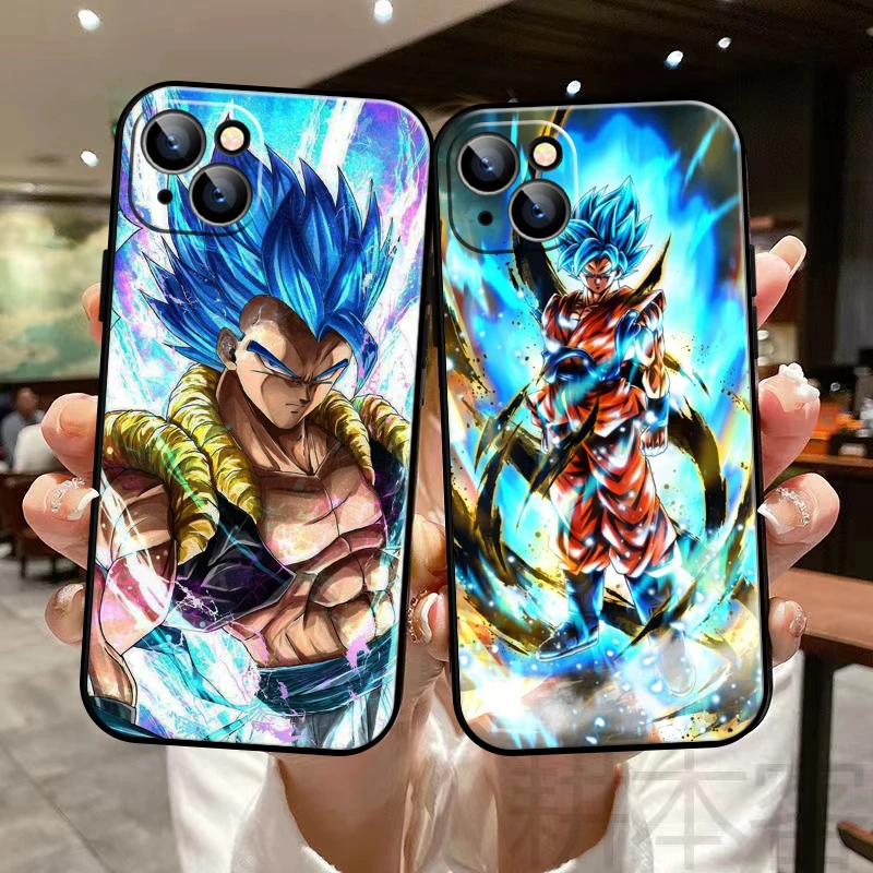 

Dragon Ball Anime Phone Case For Funda iPhone 13 11 Pro Max 12 Mini X XR XS Max 6 6s 7 8 Plus SE 2020 Celular Black Soft Back
