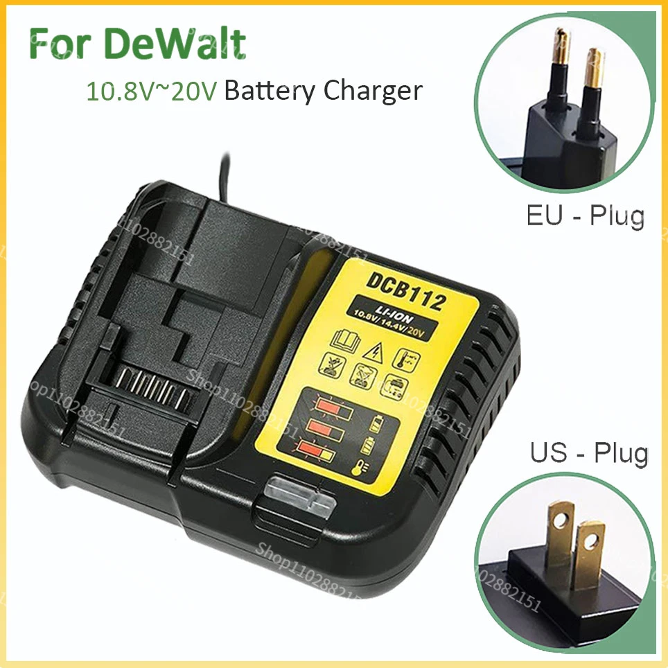 

DCB112 For Dewalt 18V 20V 10.8V 12V 14.4V Lithium-ion Battery Charger Dcb140 Dcb105 Dcb200 Dcb101 Dcb200 Portable Charger