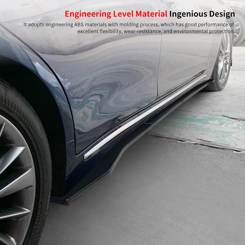 Стайлинг автомобиля защита от царапин новые регулируемые боковые юбки комплект