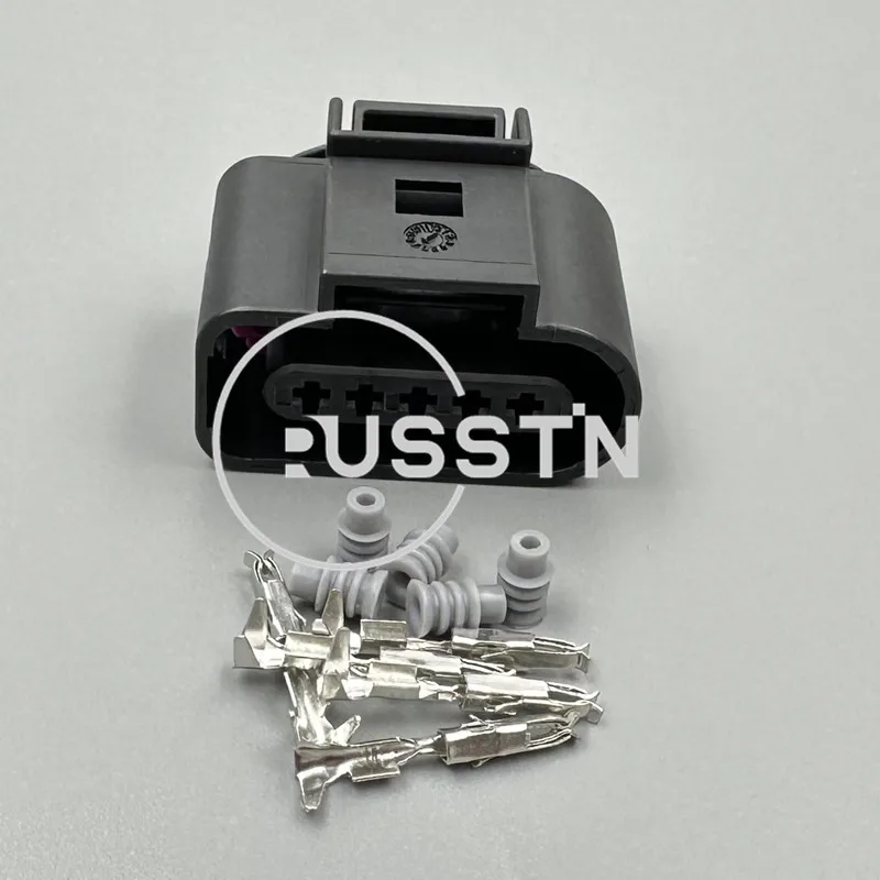 1 комплект 5-контактный 1,5 мм 1- 969920 -1 6Н 0973805   1J 0973705   Автомобильный разъем жгута расходомера, водонепроницаемая розетка переменного тока в сборе для VW Audi