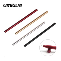 umitive 2 pcs 0 5 mm black red ink simulation metal gel pens for kids gift office and school supplies student stationery pen