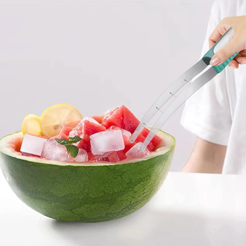 Резак для арбуза из нержавеющей стали инструмент нарезки быстрый безопасный