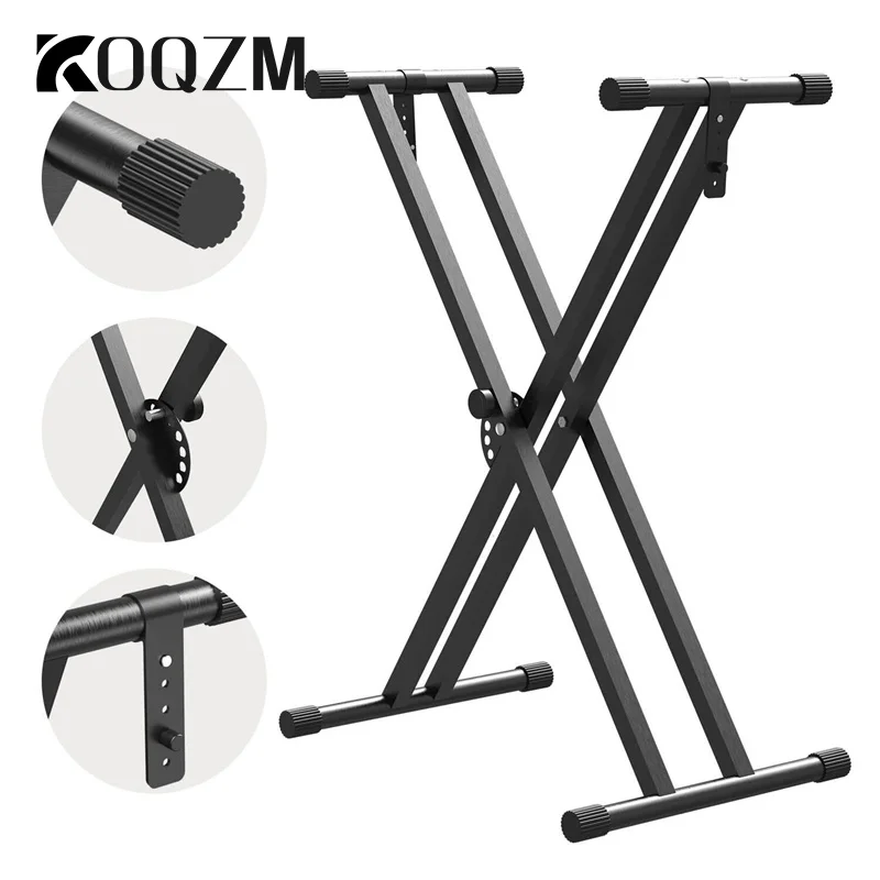 Регулируемая подставка для пианино с двумя трубками 54/61/76/88 клавиш