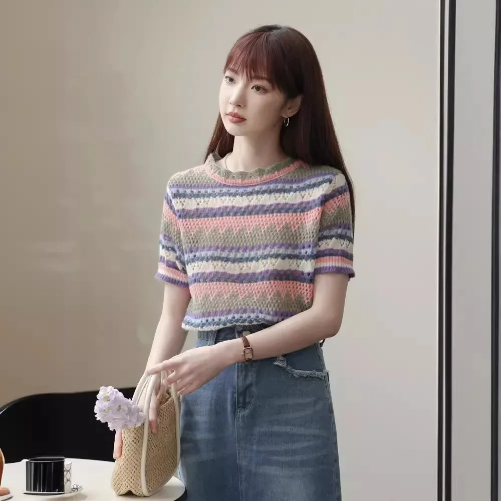 Женская повседневная футболка для похудения лето 2023 новый стиль корейская