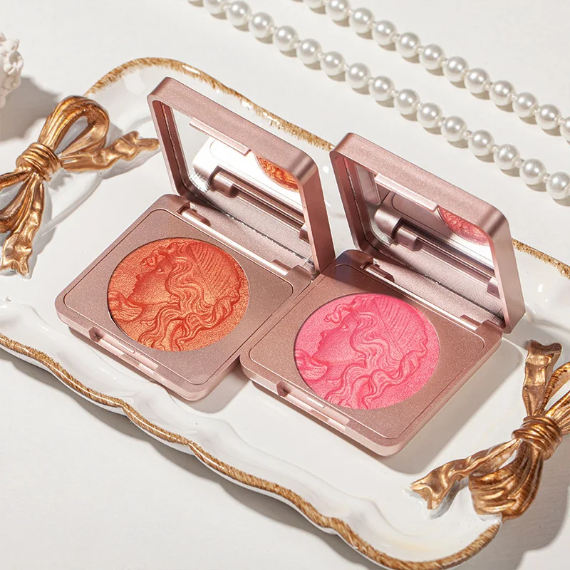 

Blush Peach Pallete Makeup Face Blush Mineral Pigment Palette Cream Shining Blusher Face Red Shadow Cosmestics Powder