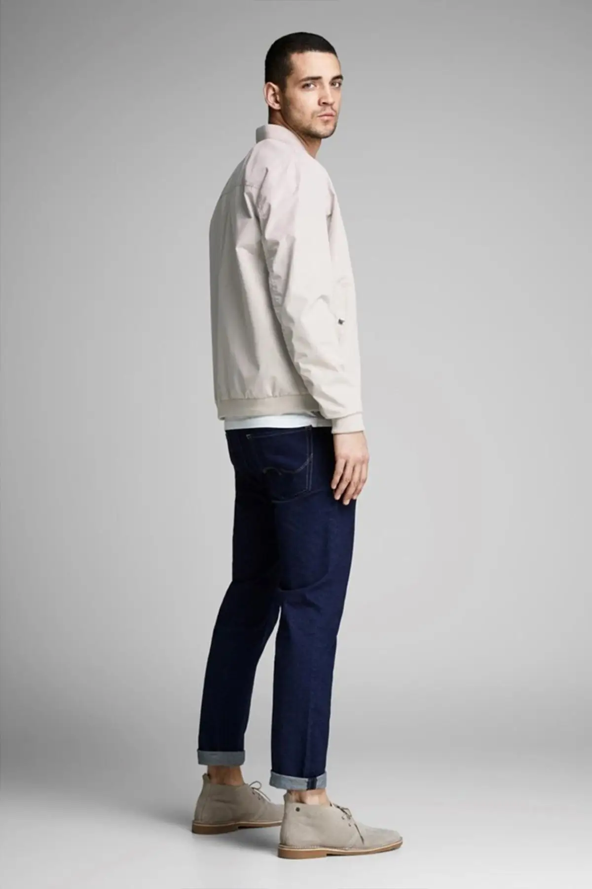 Куртка-бомбер для пустыни Jack &amp Jones туркейсское качество модный дизайнерский