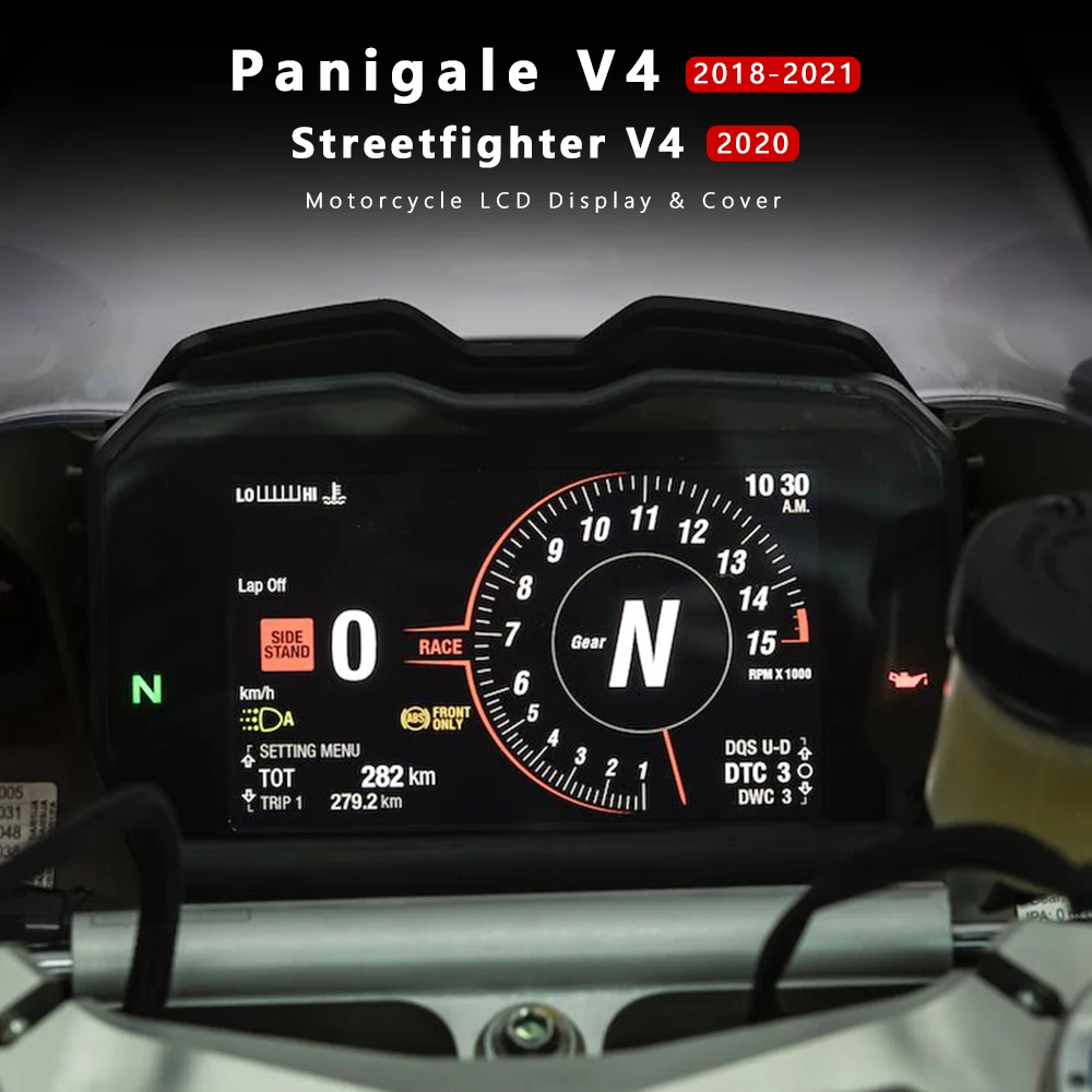 

Motorcycle Instrument Panigale V4 2018-2021 LCD Display Speedometer Odometer Cover for Ducati Streetfighter V4 2020 Accessories