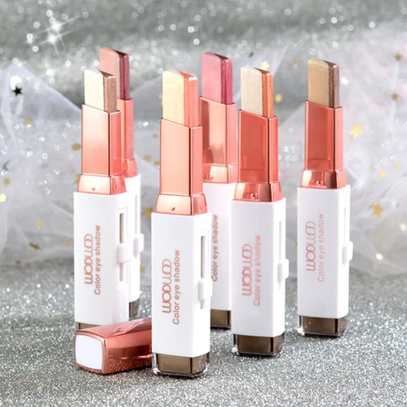 

Eyeshadow Stick Stereo Gradien Shimmer Double Color Eye Shadow Cream Pen Eye Makeup Cosmetics Tool Waterproof
