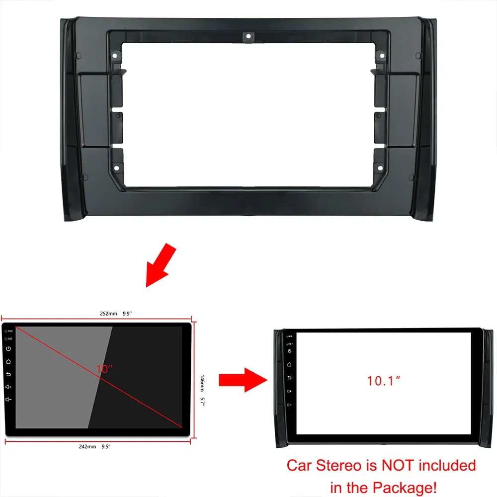 10 1 дюймовая Автомобильная панель для SKODA KODIAQ 2017 + автомобильная установки аудио
