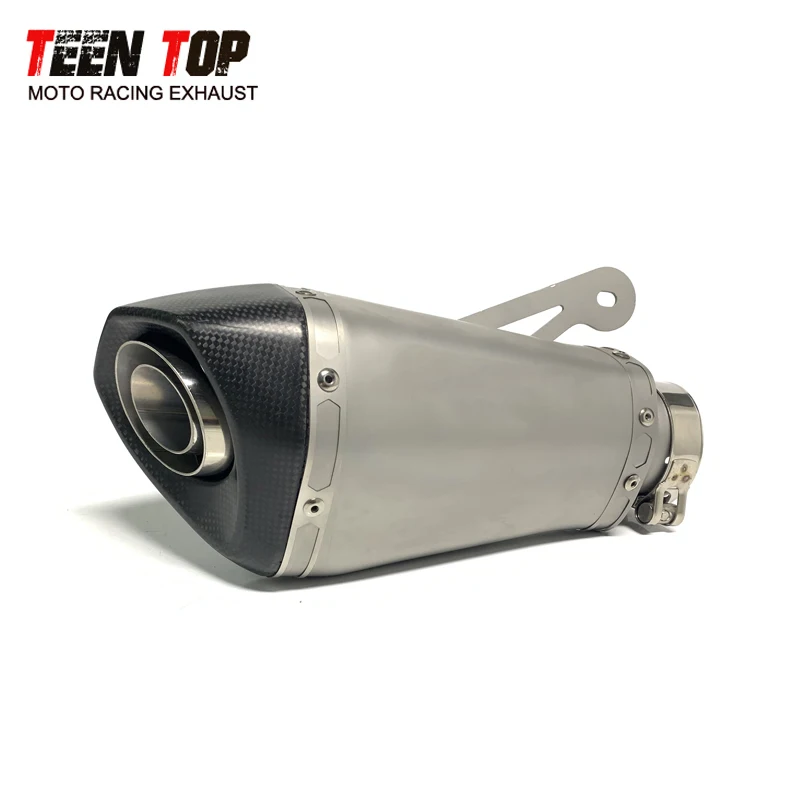 

60.5mm Universal Carbon Fiber Motorcycle Exhaust Muffler For BMW S1000RR S1000 RR S1000R S1000XR Silencieux Moto Bike AK Exhaust
