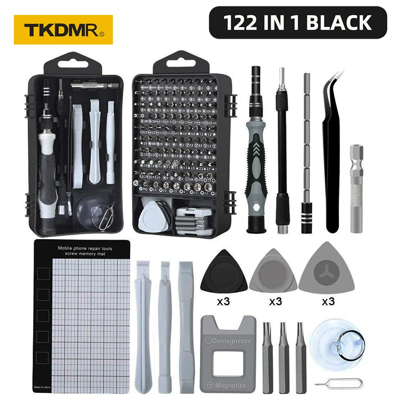 

TKDMR 110/115/122 In 1 Precision Screwdriver Set Magnetic CR-V Screwdriver Torx Bit Computer Mobile Phone Repair Hand Tool Kit