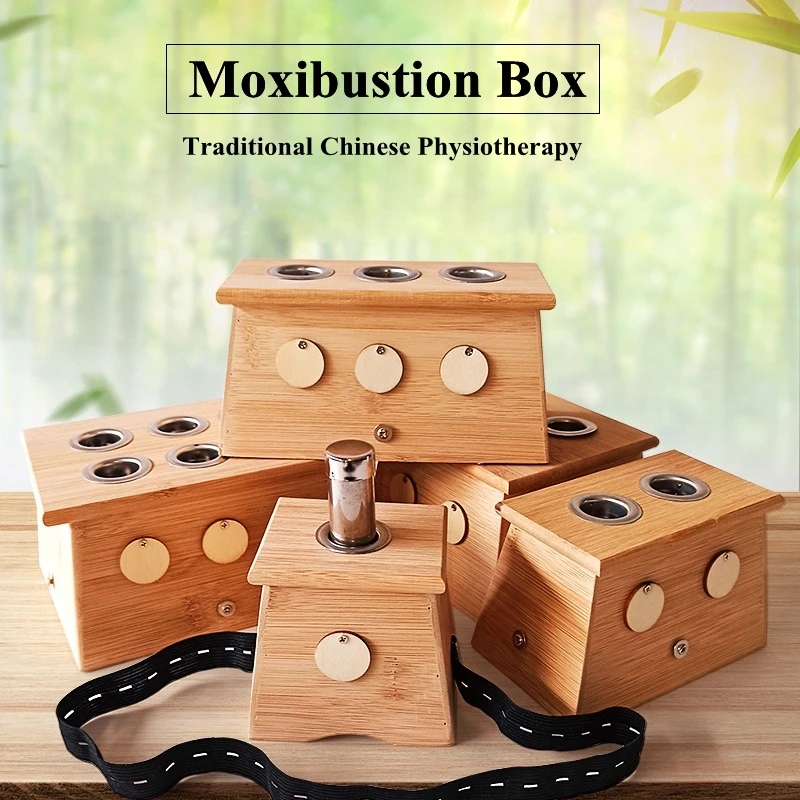 

Moxibustion Box Nature Bamboo Burner Warm Acupuntura Massage Therapy Moxa Stick Body Acupoint Massager Health Care Relieve Pain
