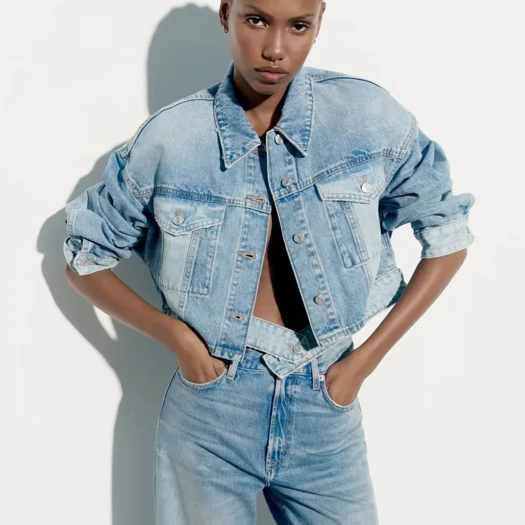 

Women Clothing Outerwear Jackets For Women Short Denim Varsity Suit Coats College Clothes Elegant Spring Autumn Streetwear