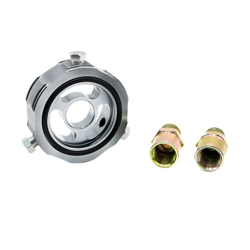 

Car M20X1.5 3/4-M16 ADD Oil Block Adaptor Oil Temp Pressure Sensor Turbo Line Oil Filter Cooler