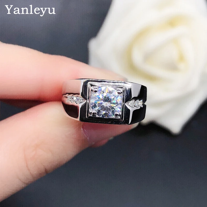 Модное обручальное кольцо Yanleyu с фианитом AAA + для мужчин, аксессуары для вечевечерние